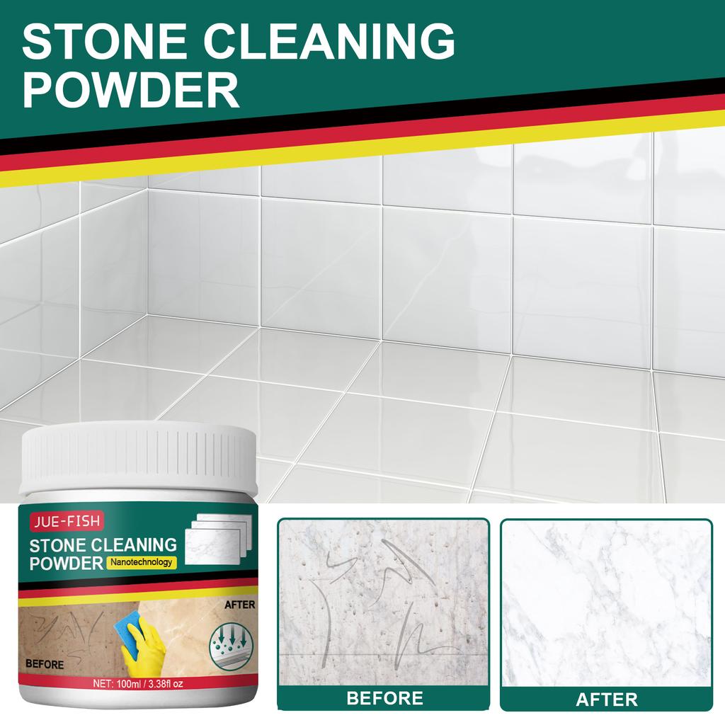 Stone Cleaning Powder Kitchen Quartz Stone Countertops Marble Tile Cleaning Strong Destain Polishing
