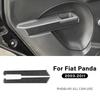Carbon Fiber Interior Door Handle Pull Protective Cover For Fiat Panda 2003-2011 Car Stickers Frame Trim Decoration Accessories