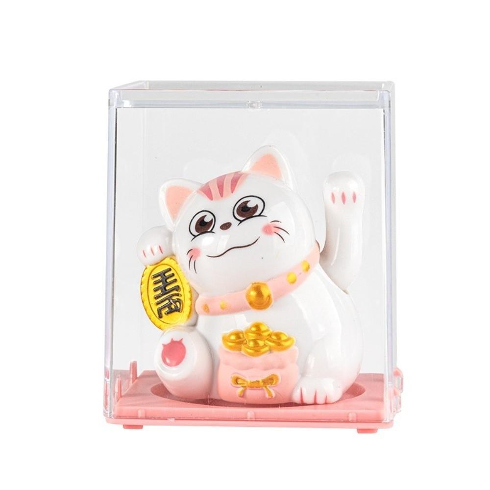 Waving Hand Maneki-neko Welcoming Desktop Ornament Fortune Cat Lucky Cat Figurines  Home Decor