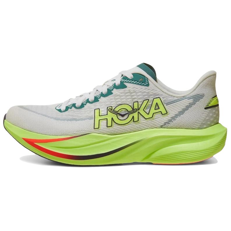 HOKA One One Женские беговые кроссовки MACH 7 Бело-зеленые 1171938-FYZ