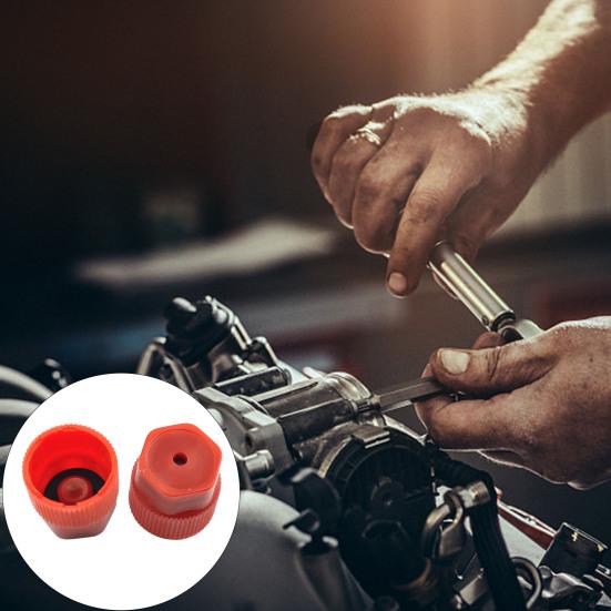 10Pcs/Set R134a Cap Set 16mm Red 13mm Blue Car Air Conditioner Dust Caps for AC System Charging Port Caps 5 Sets Blue Low Side 5 Sets Red High Side