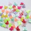 Fashion Jewelry Materials Bracelet Neacklce Making Butterfly Beads Multicolor Handmade DIY Accessories 20Pcs AB Color Crafted Crystal Acrylic Gifts