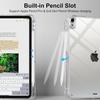 Прозрачный защитный чехол из акрила для iPad с держателем для стилуса для 10,9/11-дюймовых Pro 2024 и Air 4/5/6
