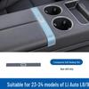 Пленка для салона, совместимая с 25 моделями Li Auto L8/L9: Рычаг переключения передач, Центральная панель управления кондиционером, Прозрачный TPU-защититель приборной панели