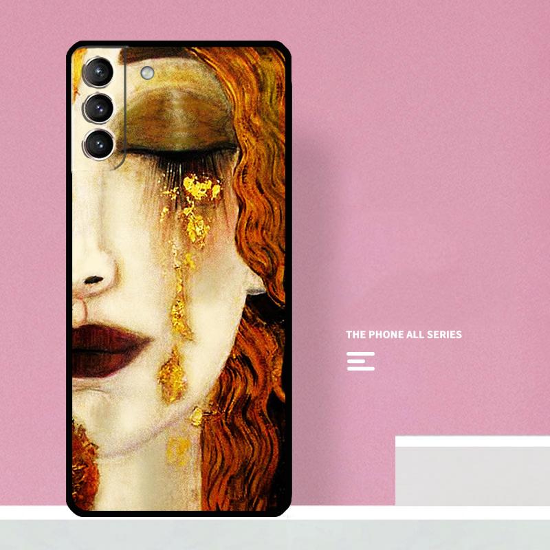 Поцелуй Густава Климта Чехол для телефона Для Samsung Galaxy S24 S26 Ultra S20 S21 S22 S23 S25 Plus S10 S25 FE Чехол Coque