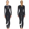 Womens Long Sleeve Full Coverage Rash Guard Swimsuit Surfing Snorkeling UV Protection Dive Suit