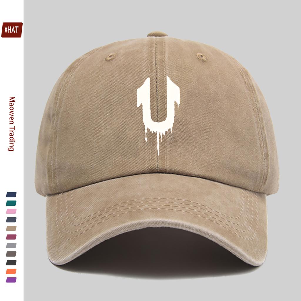 pc Fashion Minimalist Letter Print Baseball Cap Stylish Decorative Sun Hat for Travel Enthusiasts Trucker Papa Hat Comfortab