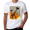 Attack Of The Space Needles Tshirt Casual Street Style Short Sleeve Tee