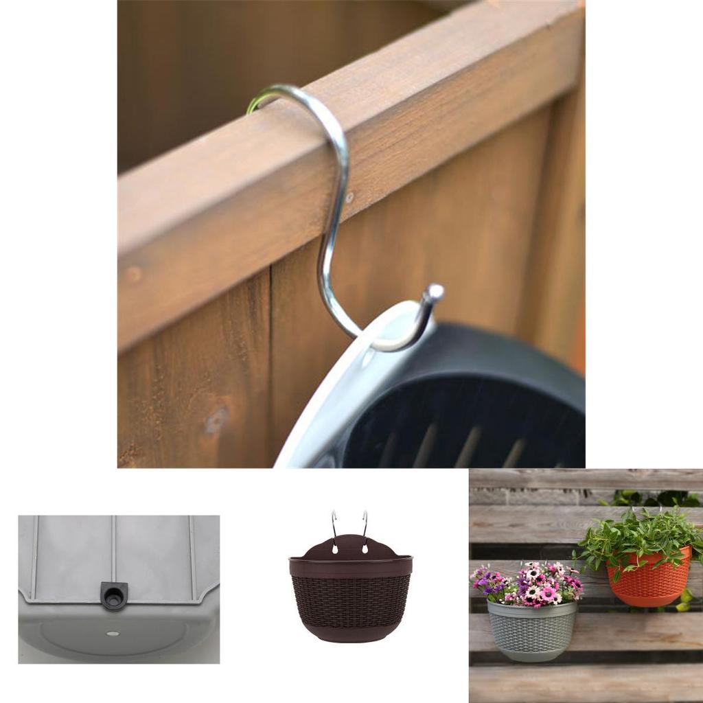 Уникальный и стильный настенный цветочный горшок для украшения садового забора или балкона