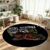Limp Bizkit Printed Round Crystal Velvet Rug Soft Non Slip Floor Carpet For Bedroom Holiday Gift