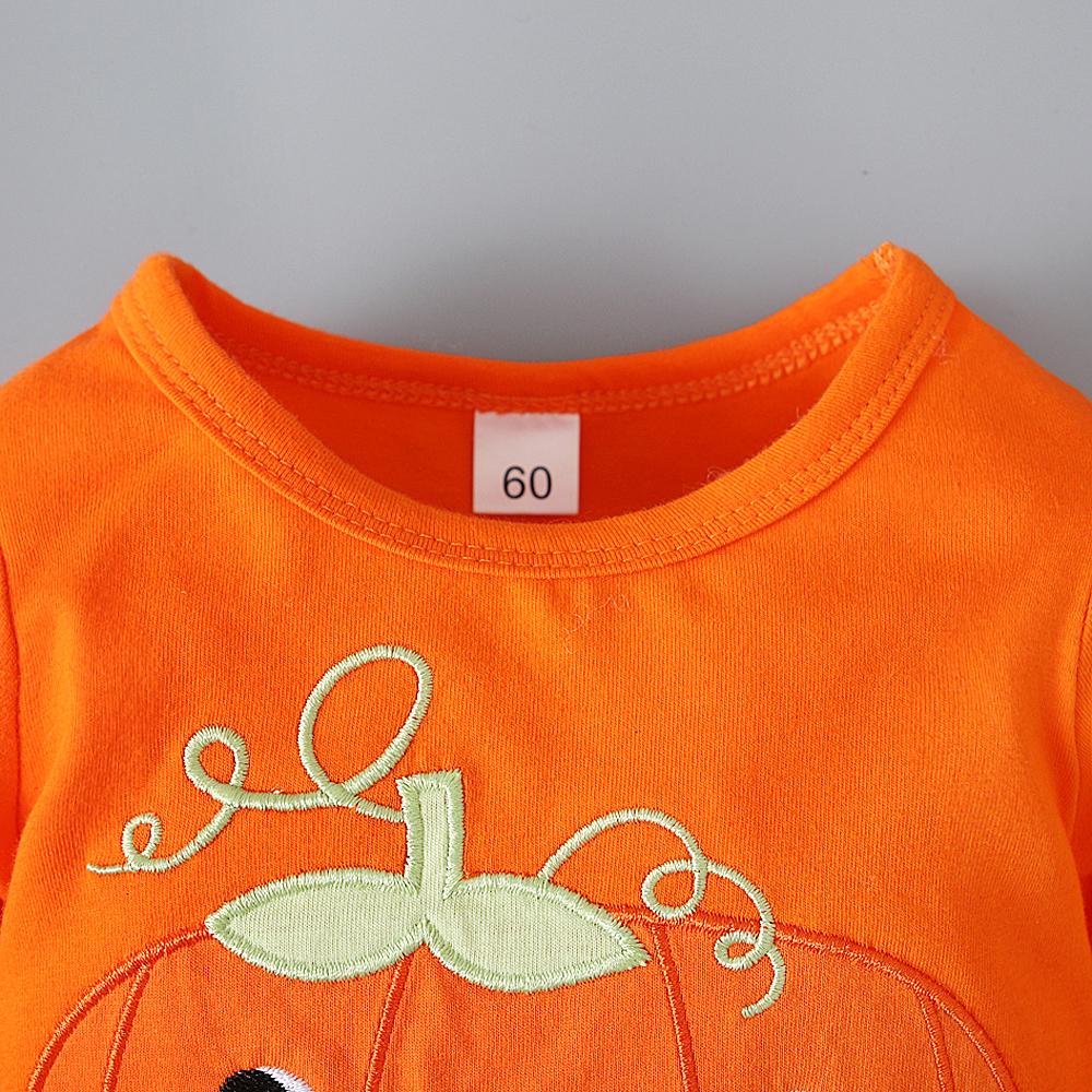 Комбинезон с длинными рукавами и шапочкой для маленьких мальчиков и девочек на Хэллоуин, одежда для детей 0–12 месяцев