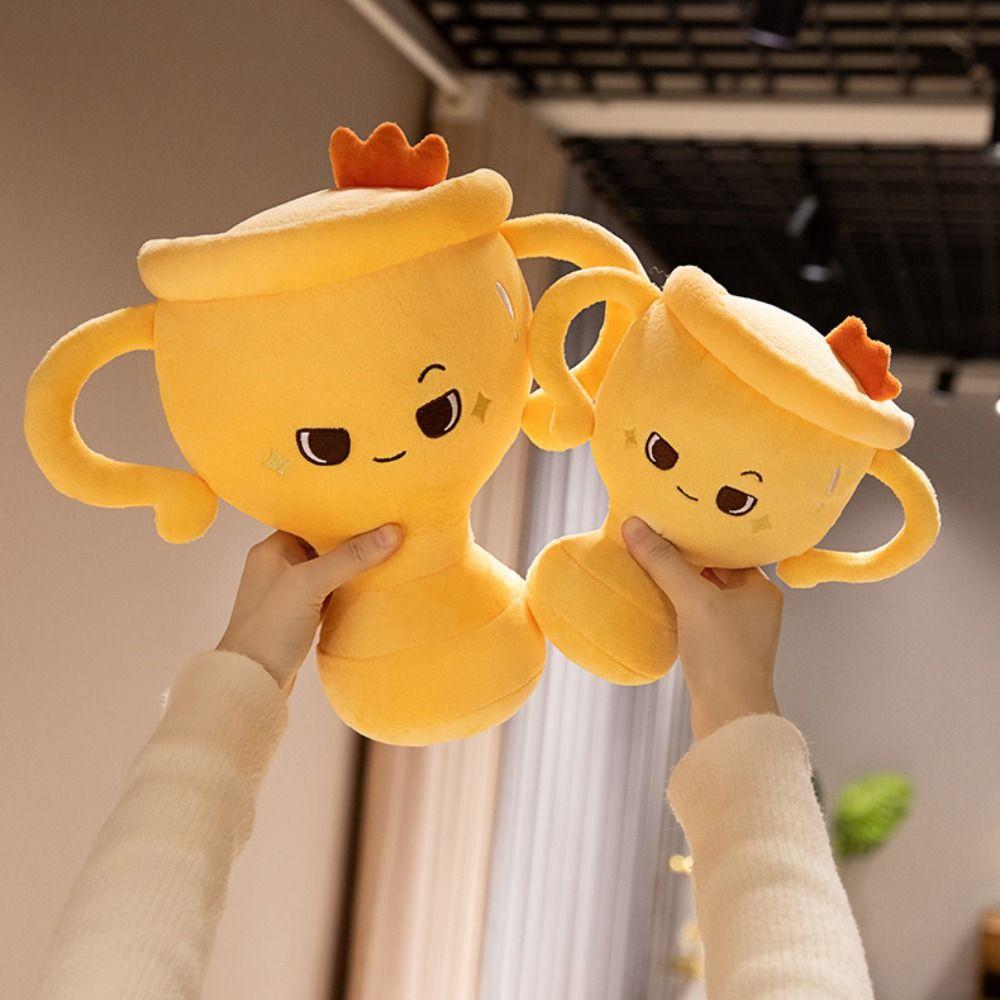 Simulation Trophy Shape Plush Doll PP Cotton Stuffed Animal Plush Toys New Year