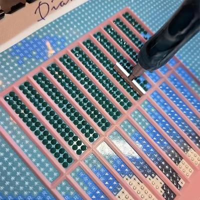 Линейка для алмазной мозаики 3D-печать Сетка для алмазной живописи Набор для прицеливания Инструмент для выравнивания алмазов С равномерным распределением Нескользящая текстурированная