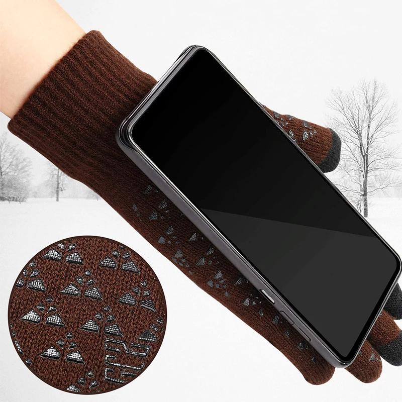 Зимние теплые термоперчатки с подогревом, со встроенным нагревательным элементом, с питанием от USB, мягкие, прочные, с сенсорным экраном, нескользящие рабочие перчатки