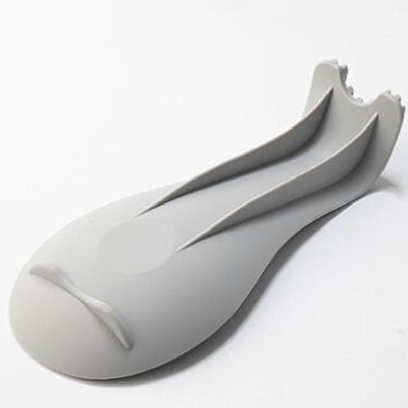 Силиконовый поднос для кухонной утвари, Кухонная лопатка, Суповая ложка, Силиконовая подставка для ложек, Бытовая толстая термоизолированная силиконовая подставка для ложек