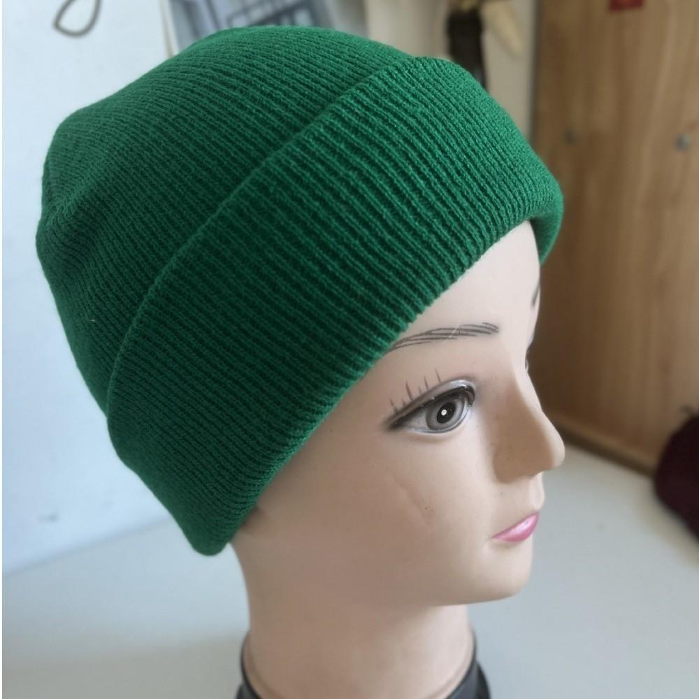 Candy Colored Skullcap Keep Warm Knitted Hat New Ear Flap Hat for Men and Women