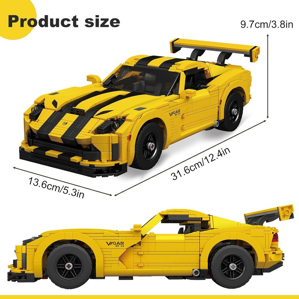MOULD KING 10045/10046 Технический автомобиль MOC 82416 Countachs Speed ​​Super Car DIY Строительные блоки Игрушки Коллекция Подарки для детей