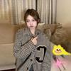 Retro Letter Embroidered Lapel Niche Jacket Shirt Coat Women's New Autumn and Winter Student Cardigan Top Trendy