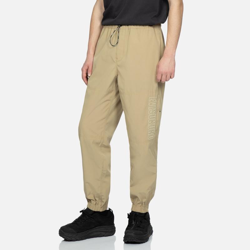 Evisu Однотонные рабочие брюки с вышивкой логотипа бренда Мужские брюки 2ESGNM3PJ235LFCP