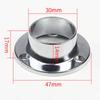 1Pcs Stainless Steel Flange Seat For Wardrobe Curtain Cloth Rod Seat Bracket Round Tube Seats Bracket Furniture Hardware