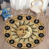 Bohemian Totem Style Round Carpet Tarot Card Floor MATS Bedroom Bathroom Carpet Children's Room Divination MATS Home Decor