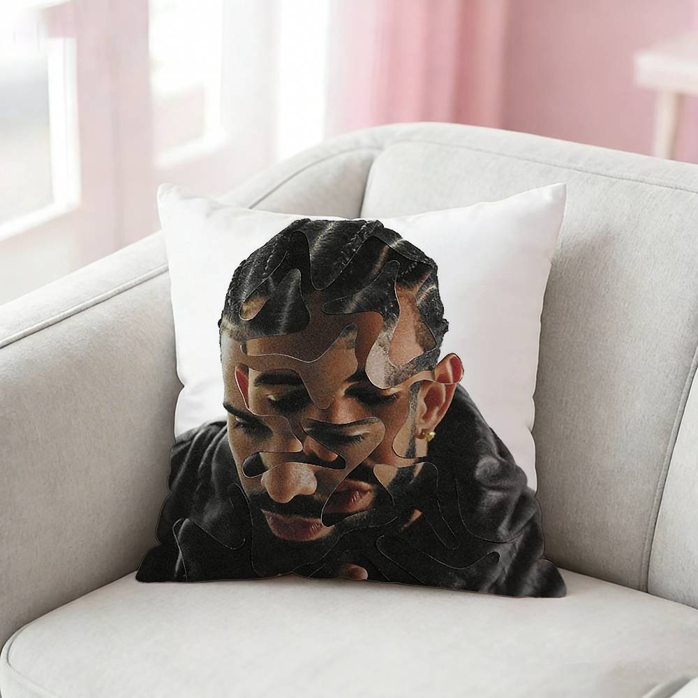 Rapper D-Drake Pillow Case Pattern Printed Pillowcase For Living Room Sofa Cushion Cover