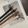 Beach All-match Square Button Women Waist Chain Ethnic Style Belts Weave Belt Braided Belt