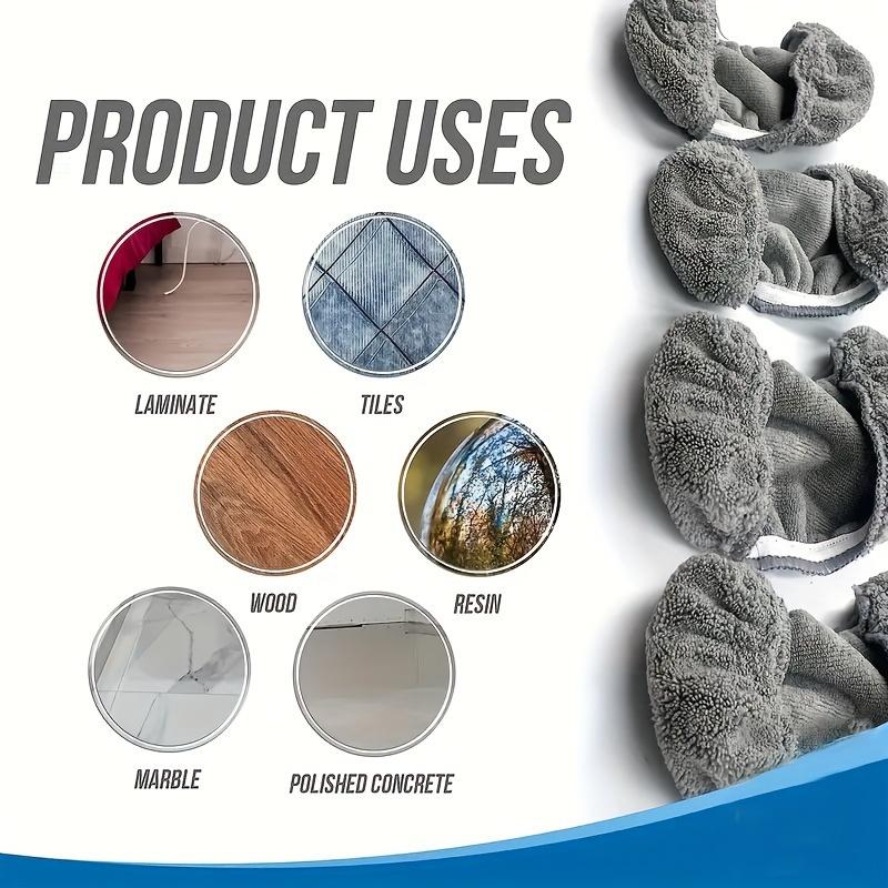 Reusable Microfiber Mop Pads - Washable & Durable, Perfect for Wet or Dry Cleaning, Easy Dust Removal, Essential Household Cleaning Supplies