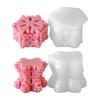 Christmas Silicone Mould Ornament Molds Snowflake Pillar Candle Molds Casting Mould Epoxy Resin Molds Craft Supplies