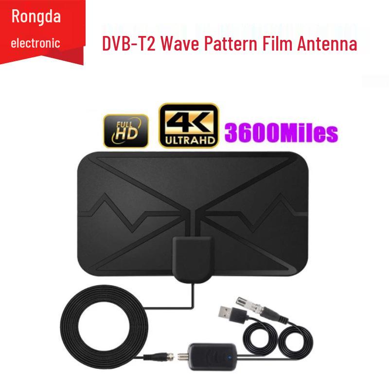 4K HD комнатная телевизионная антенна с дальностью 3600 миль и усилителем для приема DVB-T2