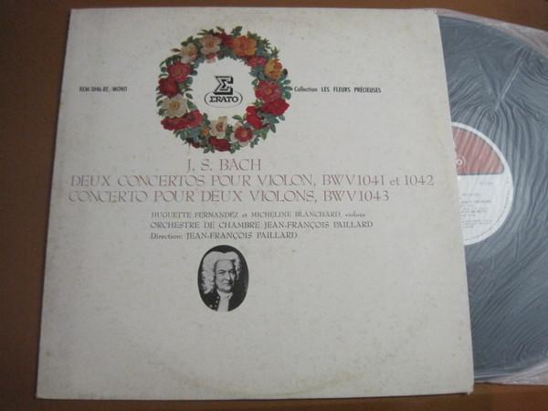 Виниловая пластинка HUGUETTE FERNANDEZ ET MICHELINE BLA Бах Два концерта для скрипки BWV REM1046RE ERATO 1972 Япония Obi Классика Б/у