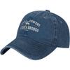 Cowboy Ride a Bronco Washed Baseball Cap Cotton Curved Brim Golf Hats for Unisex Women