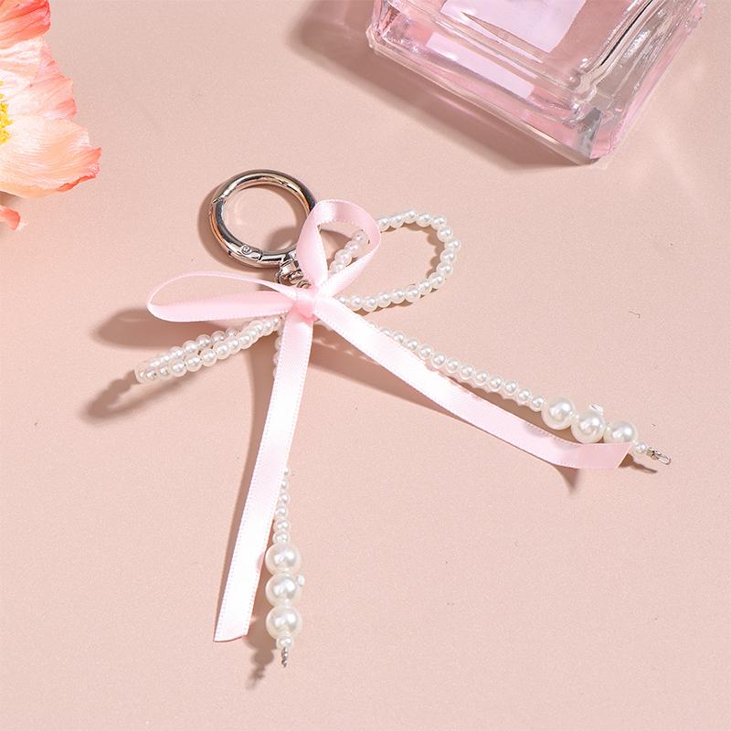 Брелоки с бабочкой-узлом, брелок-бантик, жемчуг, бисер, бант, сумка, подвеска, украшение