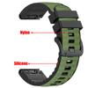 QuickFit 22mm 26mm Leather+Silicone Strap For Garmin Fenix 8 47mm 51mm 7 7X 6 6X 5 5X Plus Enduro 3 Tactix 9 Forerunner 965 955 970 Nylon Band