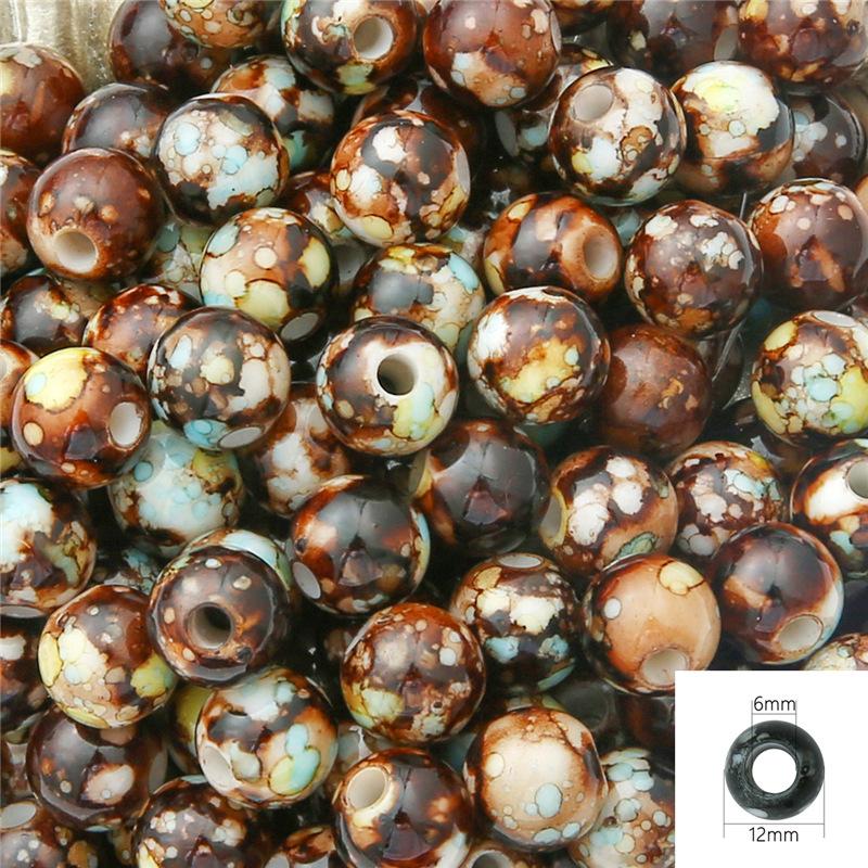 Креативные серьги, браслет, материал ABS 12 мм/10 мм/8 мм, 30/50/100 шт., искусственный жемчуг, ручная работа, аксессуары для украшений своими руками, акриловые цветочные круглые бусины