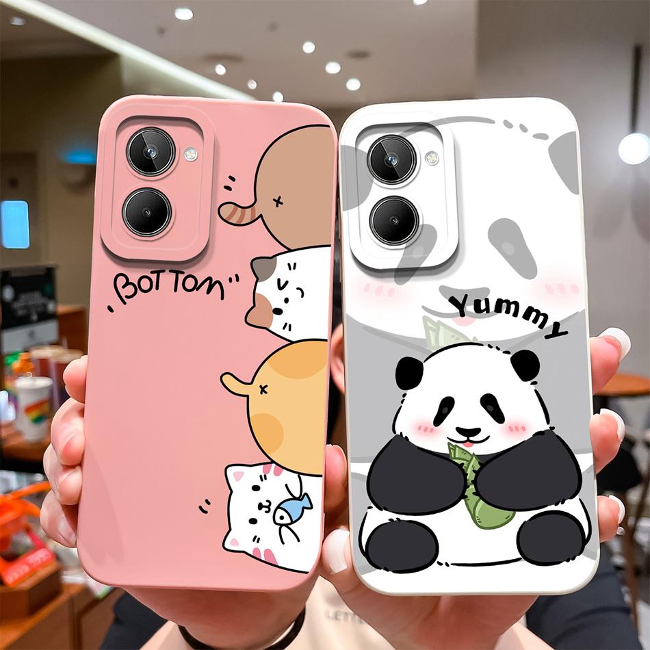 Чехол для Realme 10 Pro Plus 10S Модный Дизайн Полная Защита Задняя Крышка Для Realme 10Pro+ Мягкий Жидкий Силикон Защита от Падения Funda