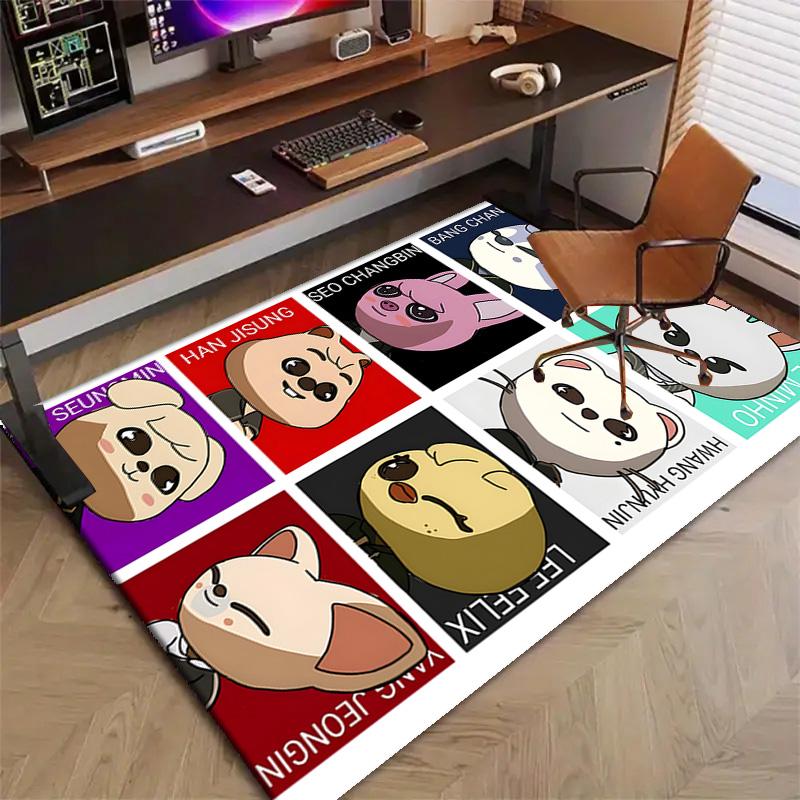 1pc Kpop Team1 Design Printed Area Rug Carpet for Bedroom Living Room Home Decor Rugs Mat Non Slip Mat Rug for Bedside