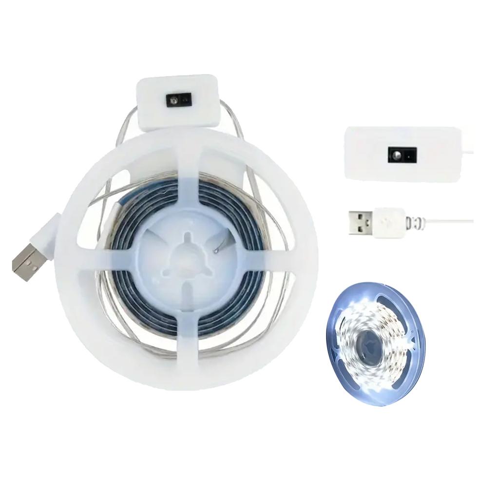 5V USB светодиодная лента с датчиком взмаха руки, переключатель ВКЛ/ВЫКЛ, диммируемая, 2835, гибкая ленточная лампа для подсветки телевизора, шкафа, декора комнаты