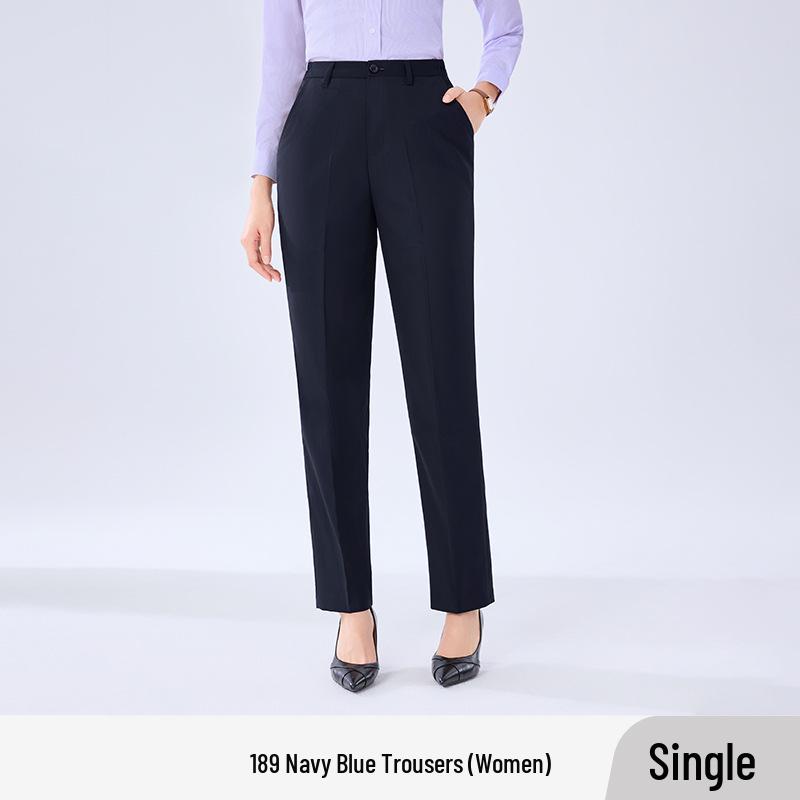 Негладящиеся серые брюки для костюма классического кроя Slim Straight Leg для мужчин и женщин – Идеальная официальная рабочая одежда для поездок на работу