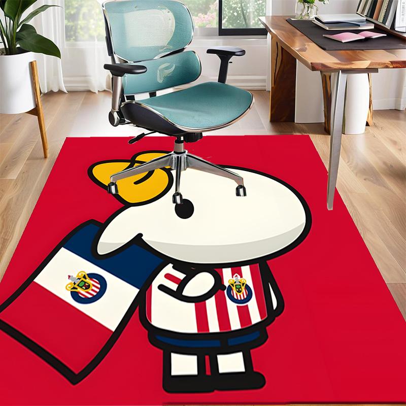 USA FC Polyester Carpet, Soft Indoor Mat for Office Chair, Living Room, Computer Desk - Decorative Home Office Rug Design