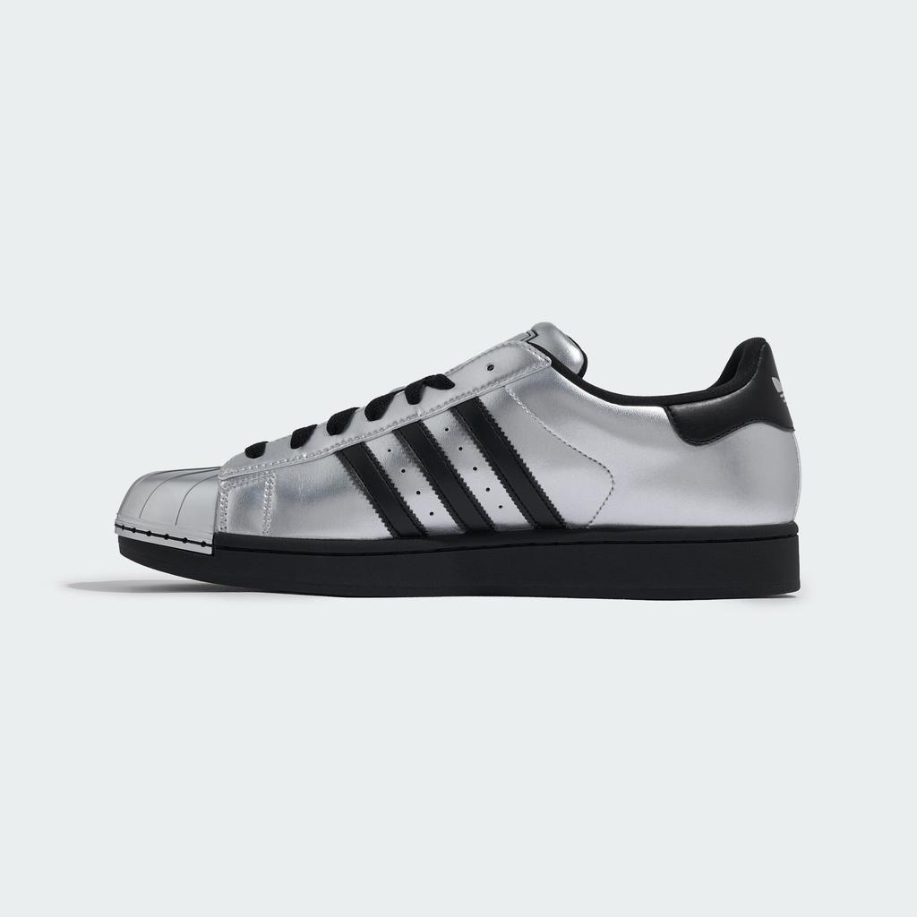 adidas Superstar II Металлический Серебристый Черный Серебристый Носок