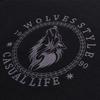 Septwolves Men's Fleece-Lined Embroidered Round Neck Pullover