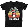 Skibidi Rizzmas Christmas Penguin Funny Gift Tee Black T Shirt 298