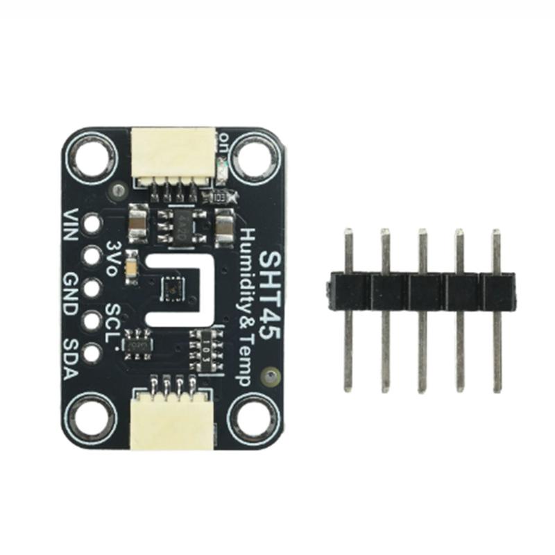 Модуль датчика температуры и влажности SHT45 с разъемом STEMMAQT. Работает с Raspberry Pi для сбора данных умного дома