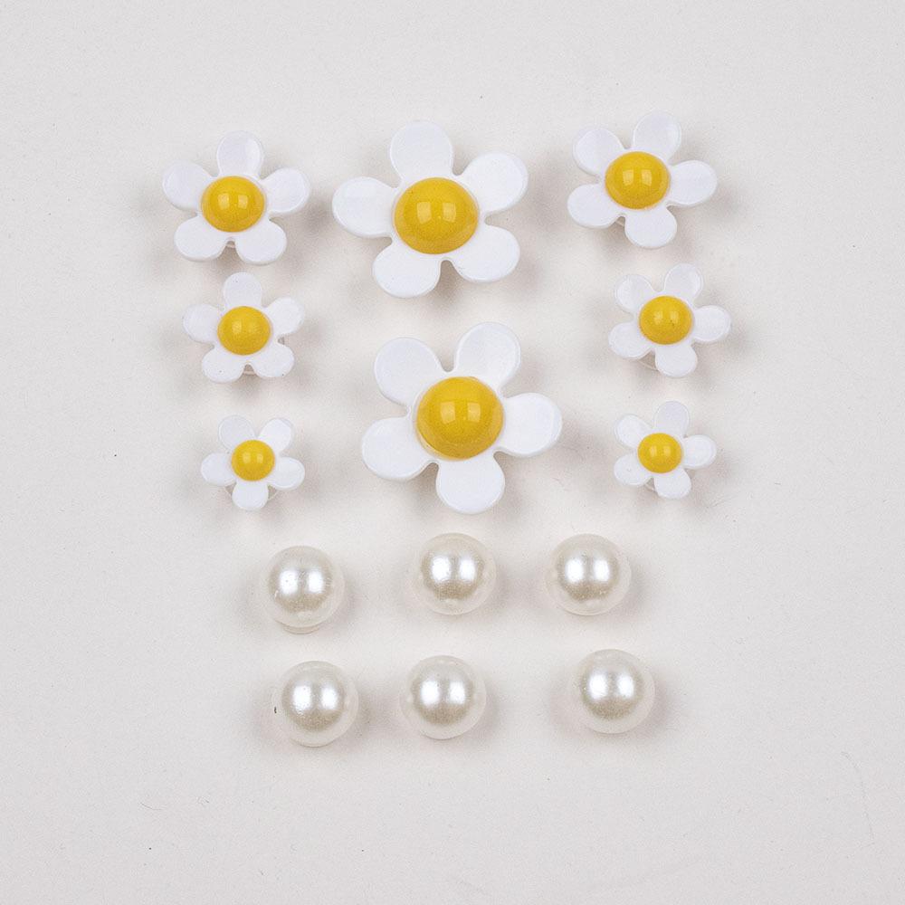 Самая продаваемая обувь с подвесками в виде крокодила, готовые надеть комбинированный костюм с белой маргариткой и подсолнухом, обувь с пряжкой, девичья обувь, аксессуары, новинка