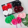 Chiffon Corsage Rose Handmade Beads Fringed Hair Accessories Headgear Can Be Added With Pins Decorative Cloth Stickers Accessories