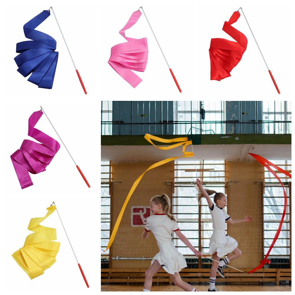 Sports Art Twirling Rod Ballet Professional 4M Ballet Streamer Props Dance Stick Gymnastics Ribbons