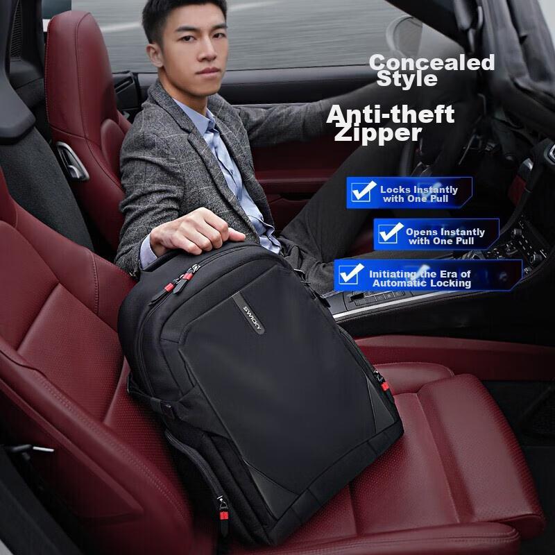 SWICKY Backpack, Large Capacity, Men\'s Outdoor Backpack, Casual Business Travel Laptop Bag, Upgraded Anti-Theft Desig