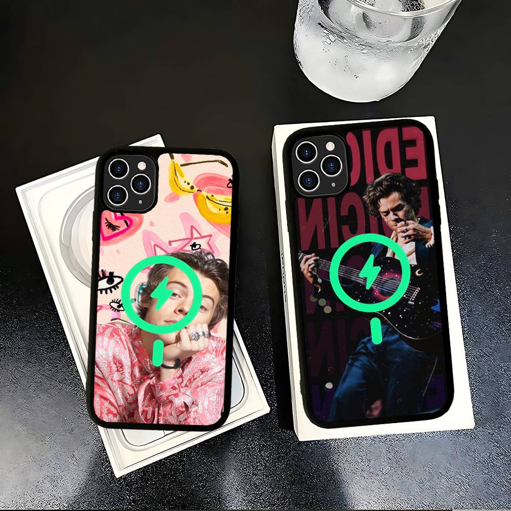 Чехол с магнитом для iPhone 17 16 14 13 12 11 15 Pro Max Plus, чехол для телефона с поддержкой беспроводной зарядки, с изображением поп-певца Гарри Стайлса