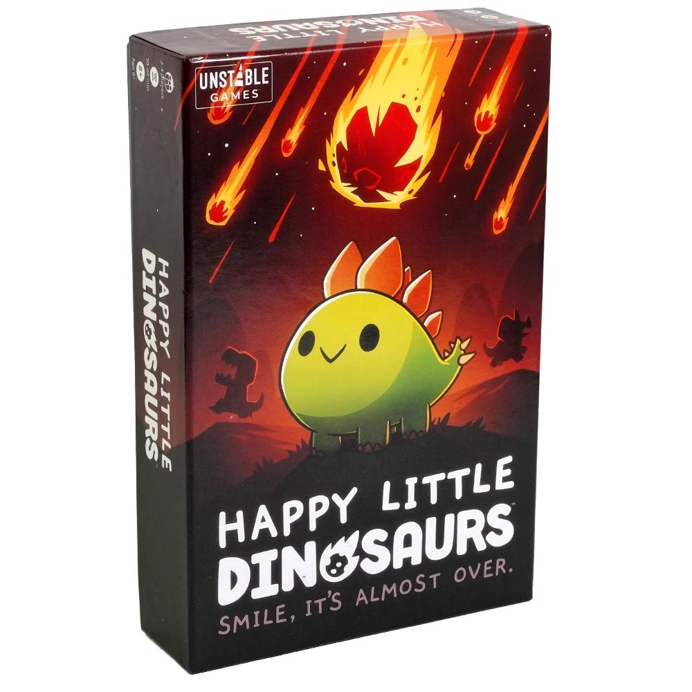 Unstable Games Happy Little Dinosaurs Базовая игра Соревновательный саботаж Забавная карточная игра Расширение для 5-6 игроков Tic Tac KO. : драконы